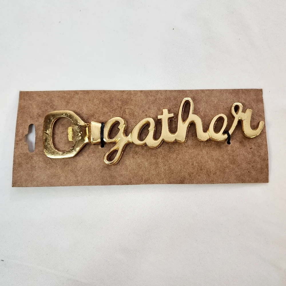 Gold 'Gather' Bottle Openers Heavyweight